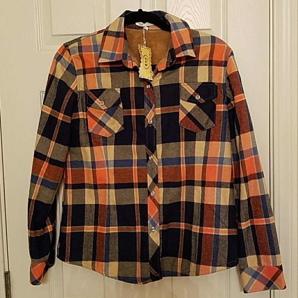 Fleece Flannel Jacket - New.